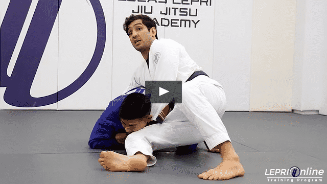 De La Riva Defense to Knee Cut Pass with Knee Shield to Clock Choke