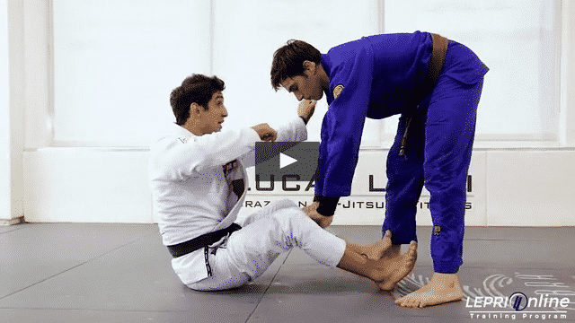 Open Guard Pass Defense to Single Leg Takedown