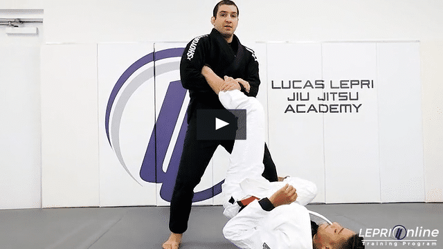 Standing Straight Ankle Lock Submission