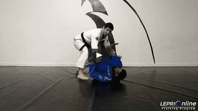 Spider Guard Escape by Stacking Opponent and Leg Drag