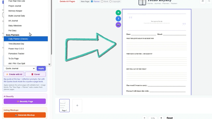 Techo Royalty section-stacking method demo — drag, drop, stack
