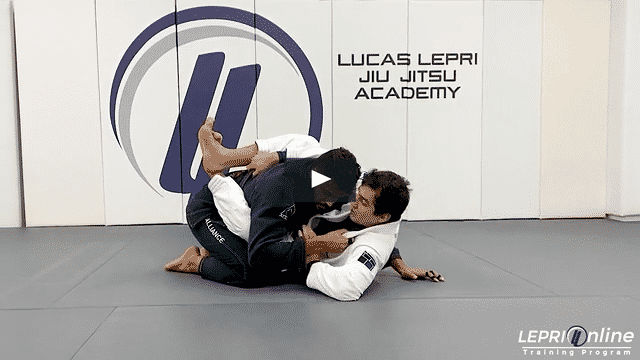Closed Guard to Triangle Variation