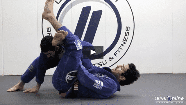 Far Side Omoplata to Collar Choke when an Opponent Defends by Rolling