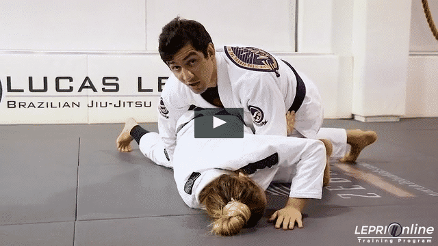 Half Guard Pass to Back Take when Opponent Tries to Escape