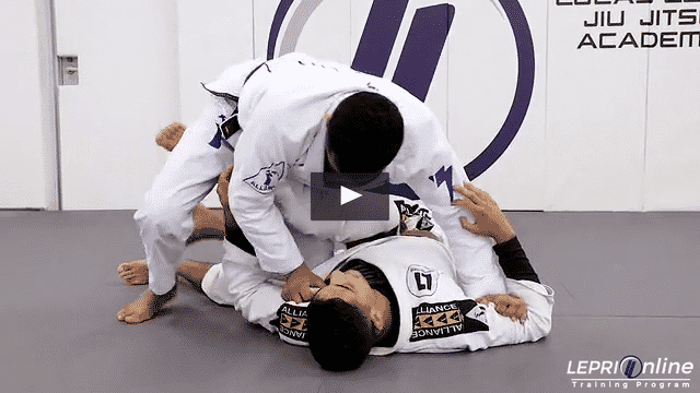 De La Riva Guard Pass Variation to Side Control or Mount when Opponent Defends