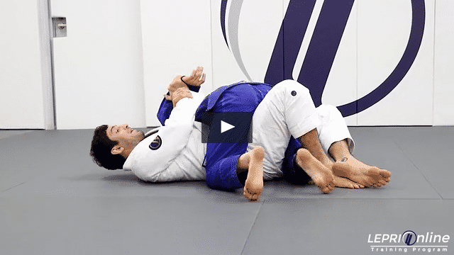 Kimura Submission from Half Guard when Opponent Rolls Forward