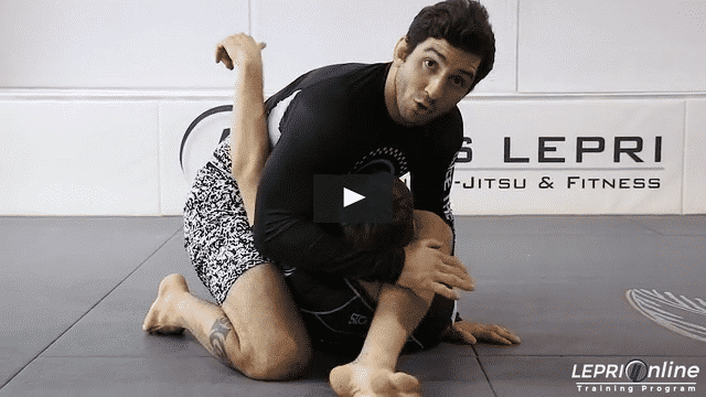 Triangle Submission from the Side Control when Opponent Tries to Escape
