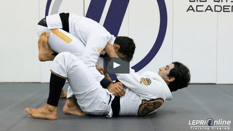 Closed Guard to De La Riva with Lasso Sweep to Knee on Belly or Armbar