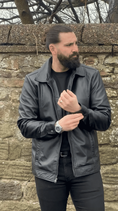 fjackets reeves black jacket