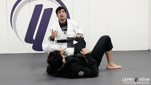 Lasso Defense and Pass to Side Control when Opponent Grips Ankle