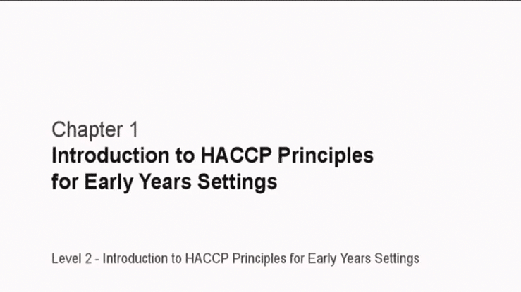 Level 2 HACCP  training - Early years