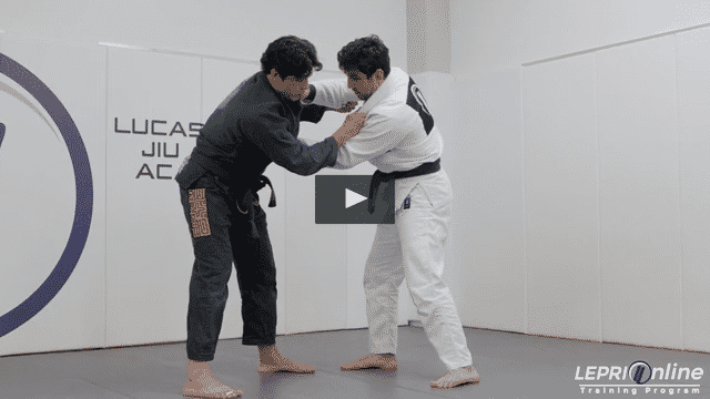 Collar and Sleeve Control to Foot on the Leg Sweep to Mount
